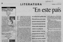 "En este país estamos muy sucios"  [artículo] Andrés Gómez