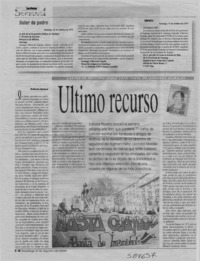 Último recurso  [artículo] Roberto Amaro