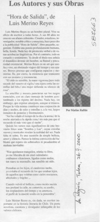 Poeta humilde  [artículo] Héctor Eduardo Espinoza Viveros