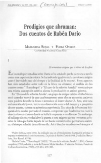 Prodigios que abruman, dos cuentos de Rubén Darío