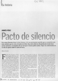 Pacto de silencio  [artículo]