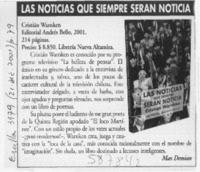 Las noticias que siempre serán noticia  [artículo] Max Demian