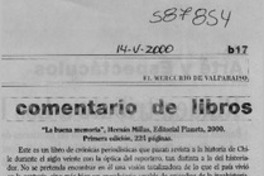 La buena memoria  [artículo] Antonio Rojas G.