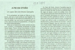 A pie en otoño  [artículo] Gustavo Donoso