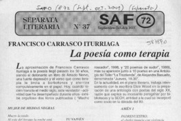 La Poesía como terapia  [artículo]