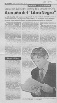 A un año del "Libro Negro"  [artículo]