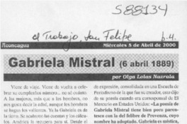Las notas agudas de Gabriela  [artículo] Sergio Ramón Fuentealba