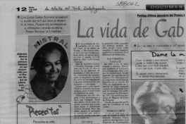 La vida de Gabriela Mistral