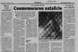 Conmemoraron natalicio  [artículo]