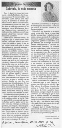 Dos mujeres íntimas  [artículo] Sucre Valenzuela Sura