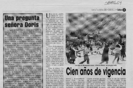 Cien años de vigencia  [artículo] R. M. C.