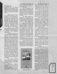 Experto en el buen beber y en el buen vivir  [artículo] Stanka Acuña Urrutia