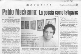 Pablo Mackenna, la poesía como latigazos  [artículo] Sergio Tanhnuz