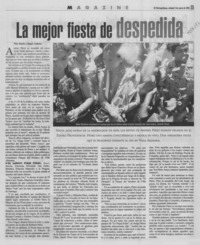 La mejor fiesta de despedida