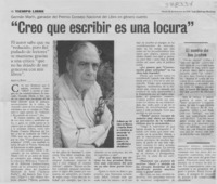 "Creo que escribir es una locura"  [artículo] Angélica Rivera