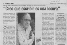 "Creo que escribir es una locura"  [artículo] Angélica Rivera