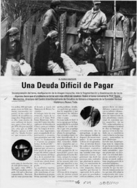 Una deuda difícil de pagar  [artículo]