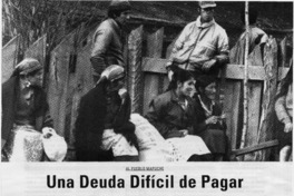 Una deuda difícil de pagar  [artículo]