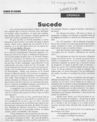 Sucede  [artículo] Josefina Acevedo Cuevas