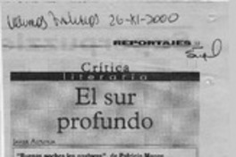 El sur profundo  [artículo] Javier Aspurúa