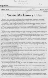 Vicuña Mackenna y Cuba