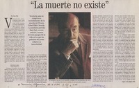 "La muerte no existe"  [artículo] Sara Vial