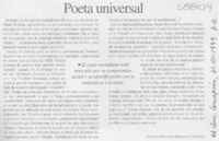 Poeta universal  [artículo] Héctor Eduardo Espinoza Viveros