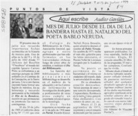 Mes de julio, desde el día de la bandera hasta el natalicio del poeta Pablo Neruda  [artículo] Audito Gavilán