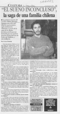 "El sueño inconcluso", la saga de una familia chilena  [artículo] Grace Dunlop