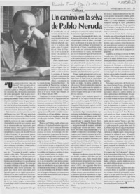 Un camino en la selva de Pablo Neruda  [artículo] Virginia Vidal