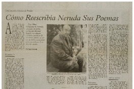 Cómo reescribía Neruda sus poemas