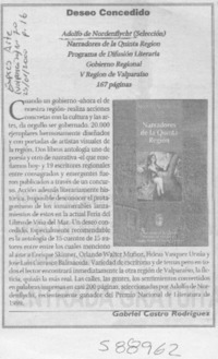 Deseo concedido  [artículo] Gabriel Castro Rodríguez