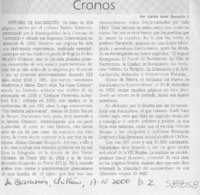 Historia de nacimiento  [artículo] Carlos René Ibacache I.