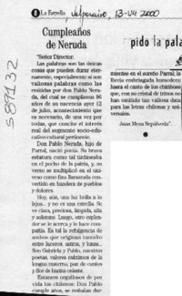 Cumpleaños de Neruda