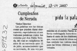 Cumpleaños de Neruda