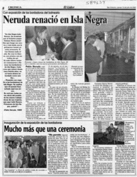 Neruda renació en Isla Negra