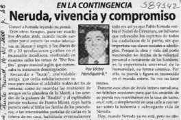 Neruda, vivencia y compromiso