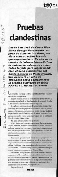 Pruebas clandestinas