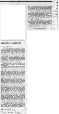 Neruda y Bianchi
