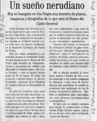 Un Sueño nerudiano, Museo del Canto General