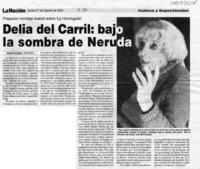 Delia del Carril, bajo la sombra de Neruda