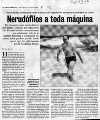 Nerudófilos a toda máquina