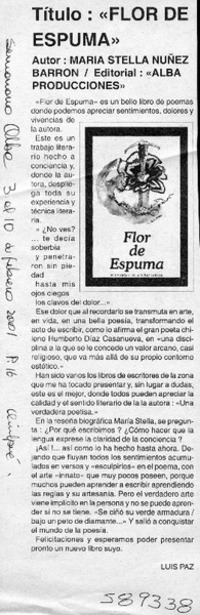 Flor de espuma