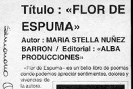 Flor de espuma
