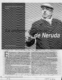 La ardiente paciencia de Neruda