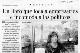 Un libro que toca a empresarios e incomoda a los políticos