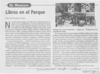 Libros en el parque  [artículo] Luis Sánchez Latorre