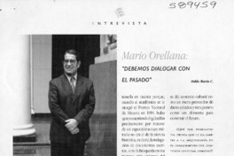 "Debemos dialogar con el pasado"  [artículo] Pablo Marín C.