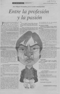 Entre la profesión y la pasión  [artículo] Mauricio Rivas Alvear