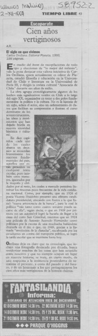 Cien años vertiginosos